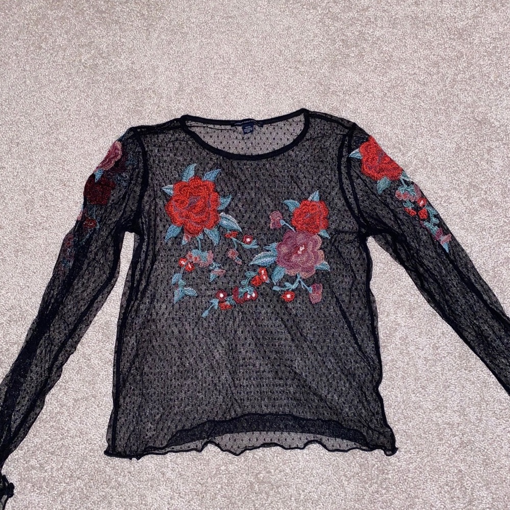 American Eagle sheer top